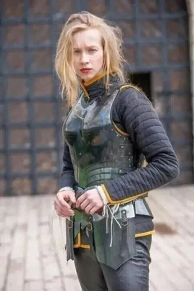 Full Body Lady Armor Gift Costume Medieval Dark Star Female Full Suit Of Armor