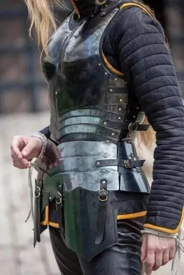 Full Body Lady Armor Gift Costume Medieval Dark Star Female Full Suit Of Armor