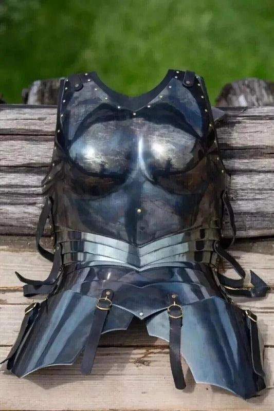 Full Body Lady Armor Gift Costume Medieval Dark Star Female Full Suit Of Armor